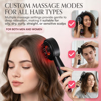 Rootly scalp massager with sealed roller-ball oil dispenser